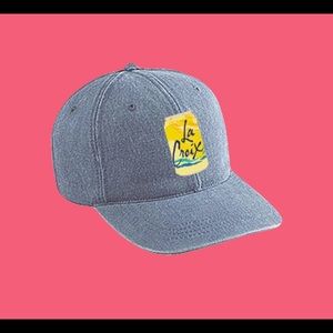 LaCroix Lemon Denim Hat Received at Coachella Revolve Party New